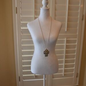 Brighton Sliver Color Cross Pendant